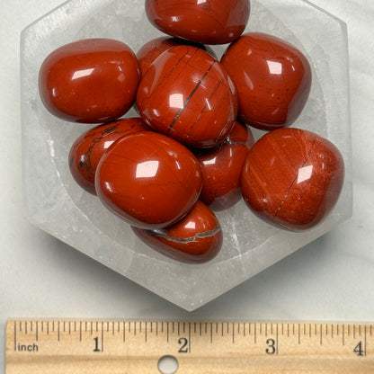 One (1) High Quality Red Jasper Tumble from South Africa