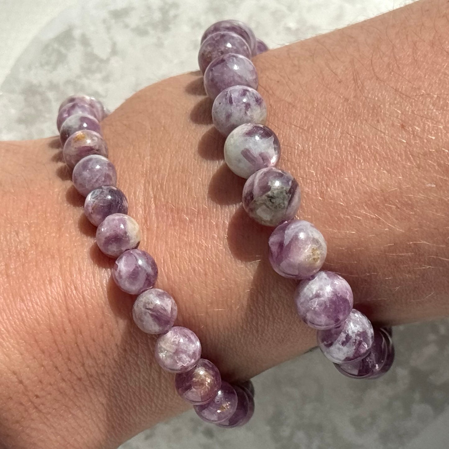 High Quality Lepidolite Bracelet (6mm Bead)