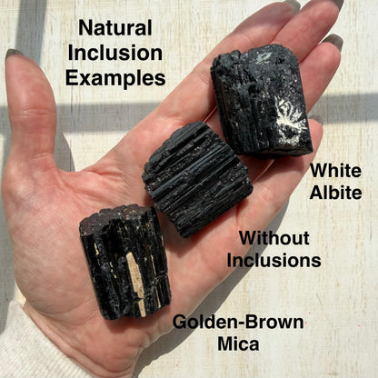 Raw Black Tourmaline | Black Tourmaline Crystal | Natural Protection Stone