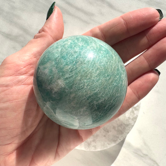 Beautiful Brazilian Amazonite Sphere