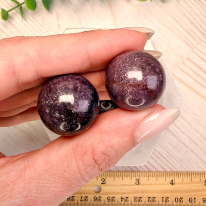 One (1) Lepidolite Mini Sphere