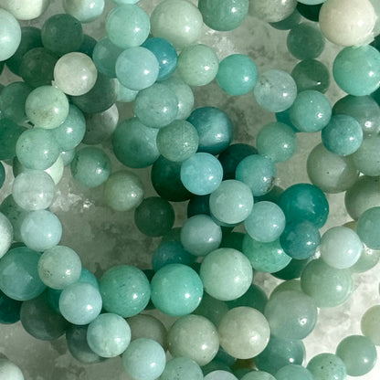 One (1) Caribbean Calcite Bracelet (8mm Bead)