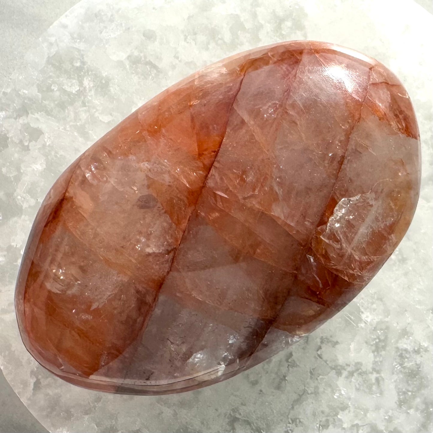 Fire Quartz Palm Stone F