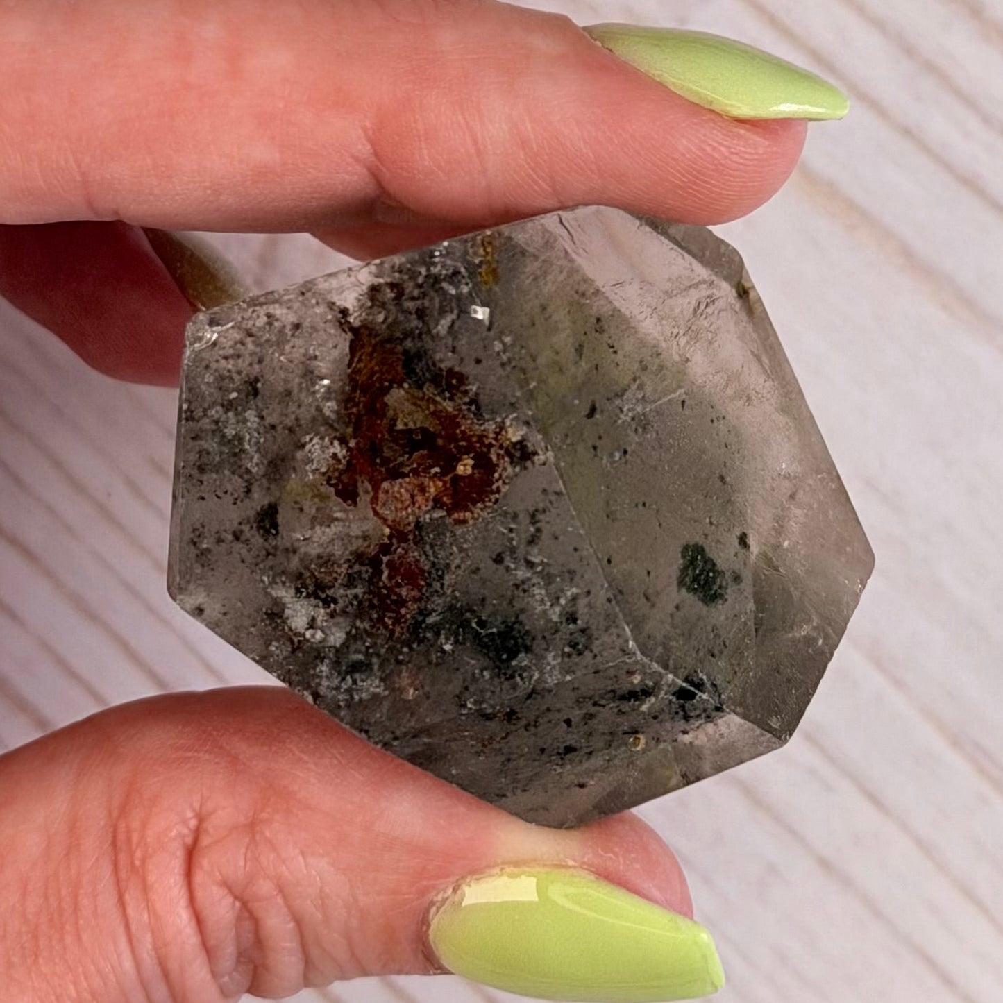 Garden Quartz Freeform - Lodolite Inclusion Quartz | Option C