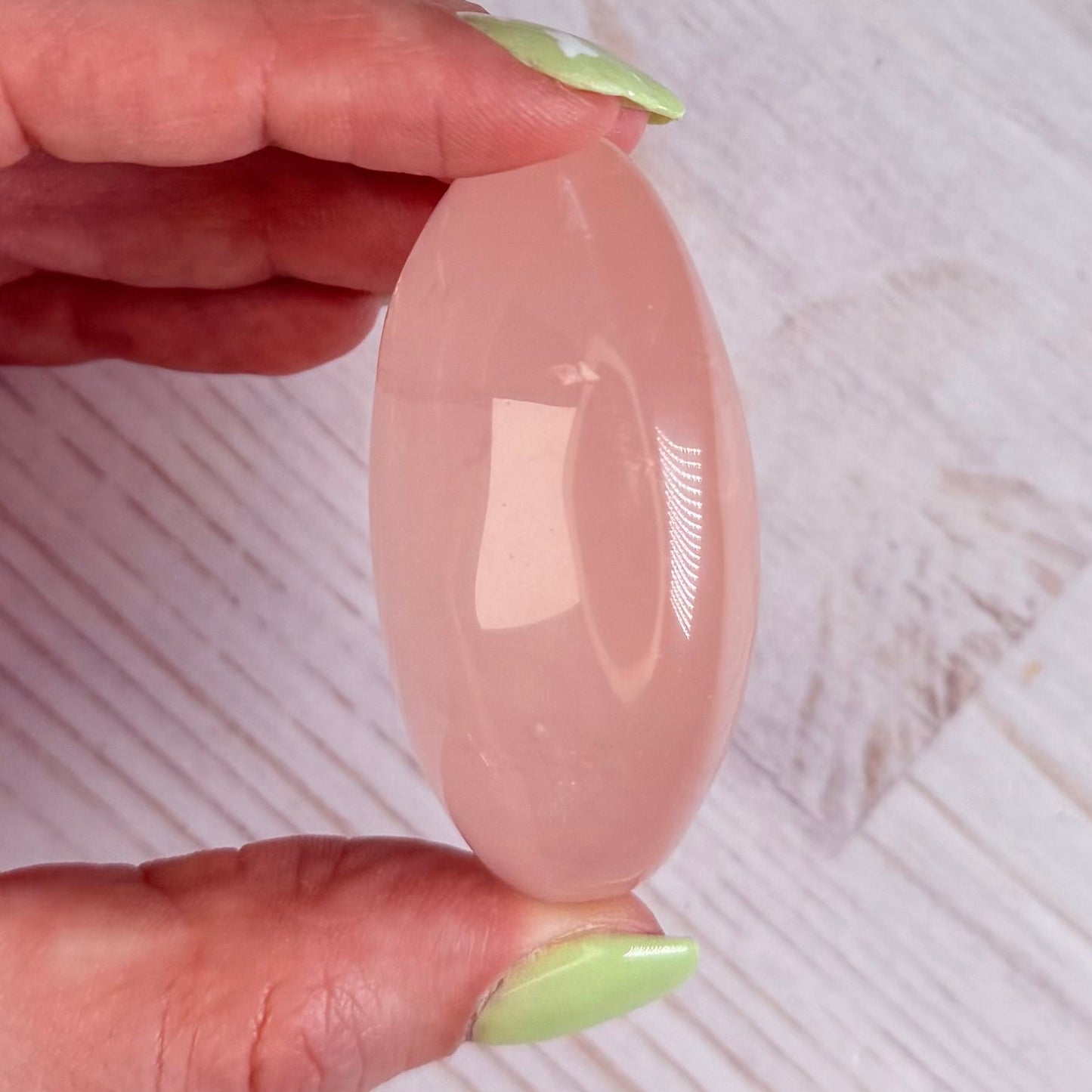 Rose Quartz Palm Stone - AA+ Grade | Option A