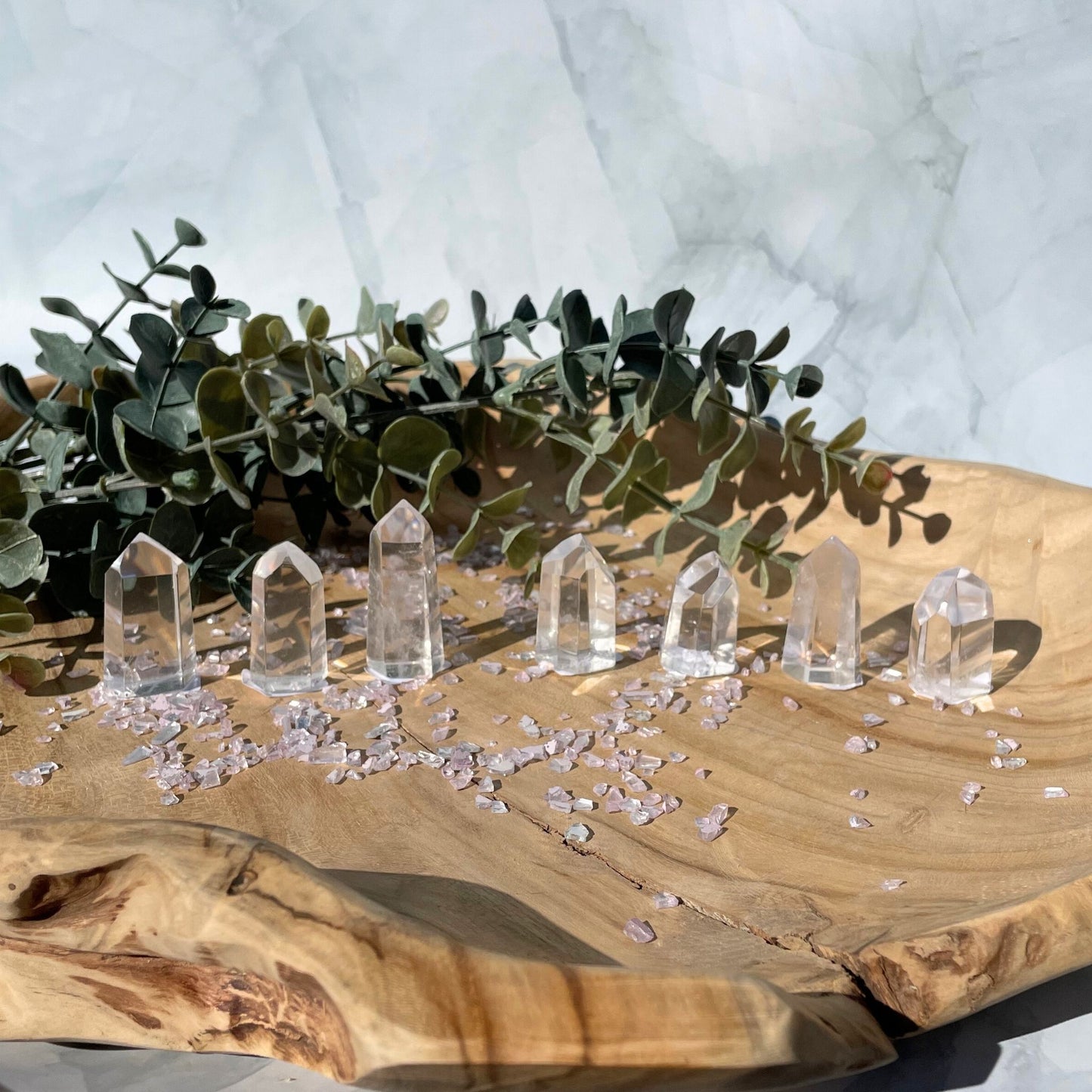 clear quartz points