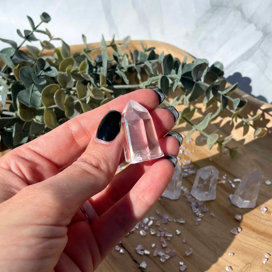 clear quartz points