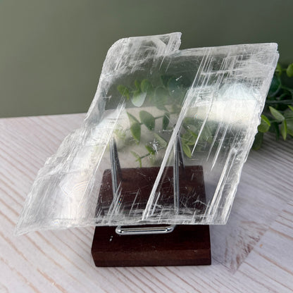 Stunning Crystal Clear Selenite Slab from Morocco