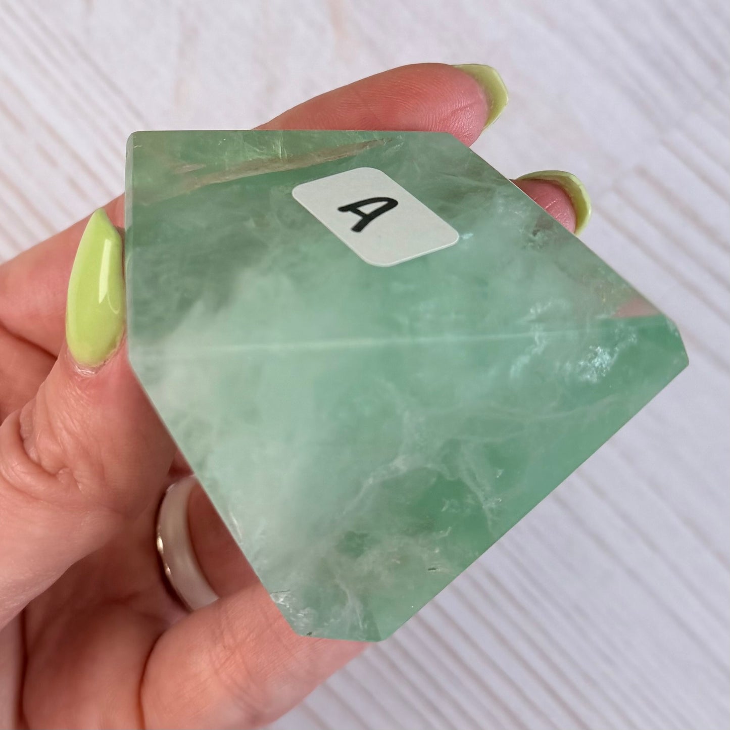 Green “Baja Blast” Fluorite Freeform | Option A