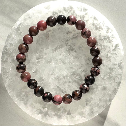 One (1) Rhodonite Bracelet (8mm)