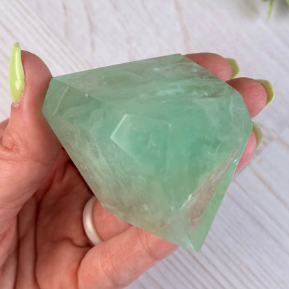 Green “Baja Blast” Fluorite Freeform | Option A