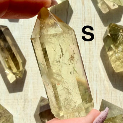 Natural Citrine Tower | Unheated Citrine Crystal Point | Choose Your Piece