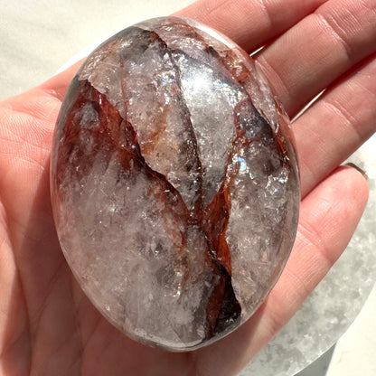 Fire Quartz Palm Stone C