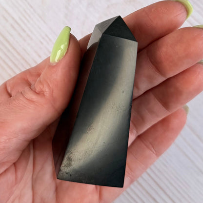 Shungite Obelisk Tower 2.7" | EMF Protection | Shungite Crystal