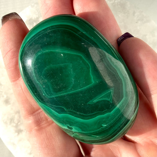 Malachite Palm Stone B