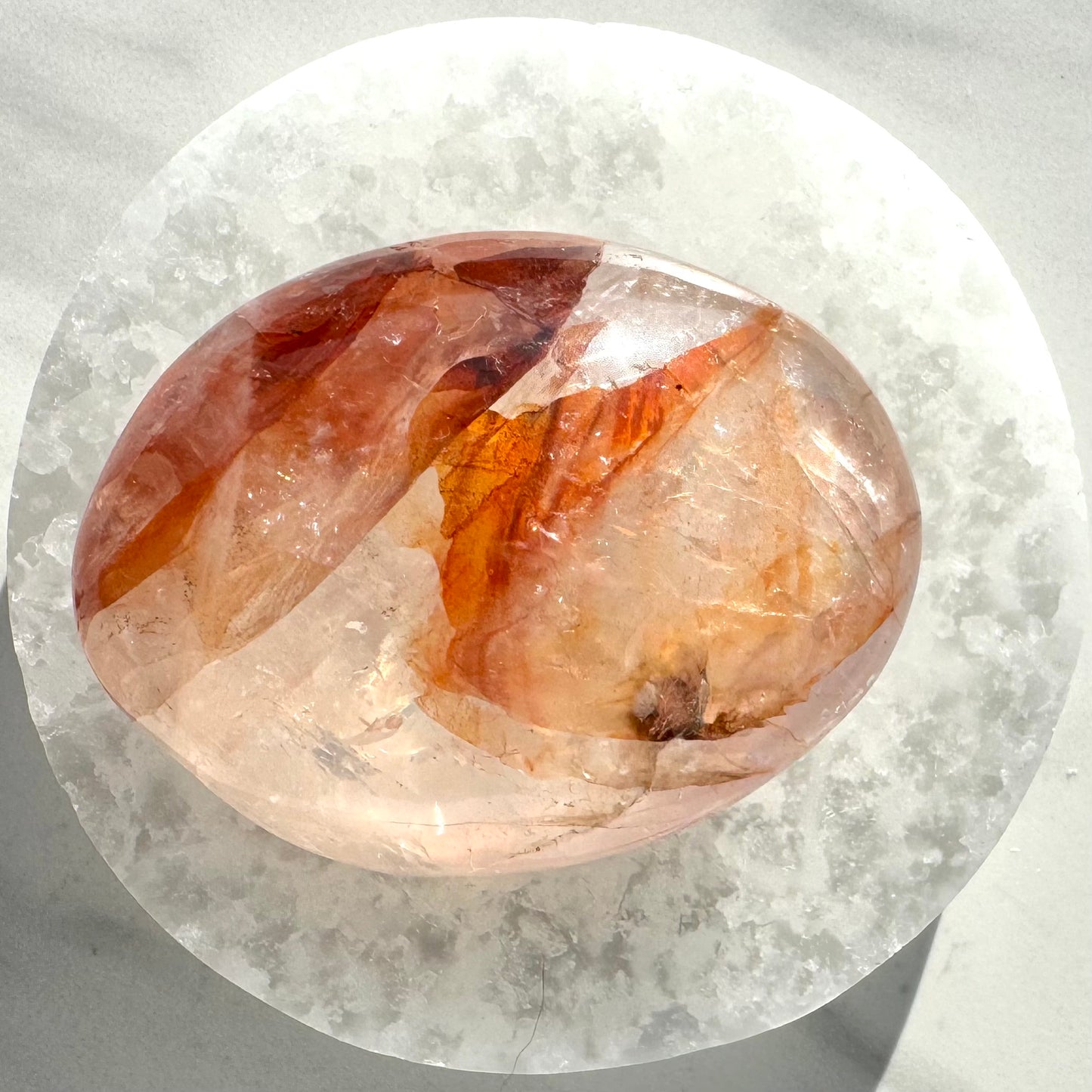 Fire Quartz Palm Stone B