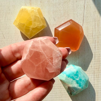 Calcite Freeform | Honey Calcite | Lemon Calcite | Rose Calcite | Caribbean Calcite