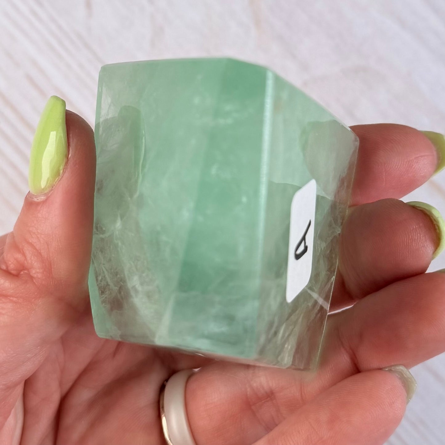 Green “Baja Blast” Fluorite Freeform | Option A