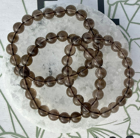 Smoky Quartz Bracelets (8.5mm Bead)