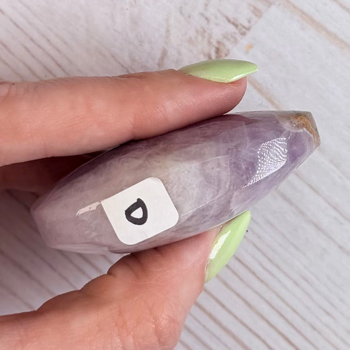 Crazy Lace Amethyst Palm Stone from Mexico | Option D