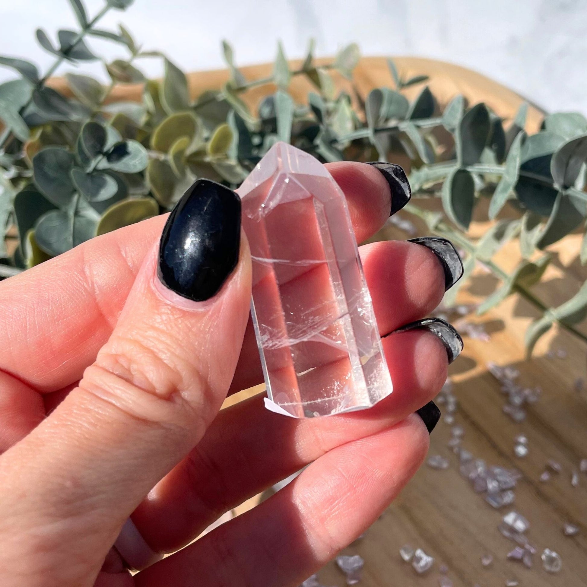 clear quartz point