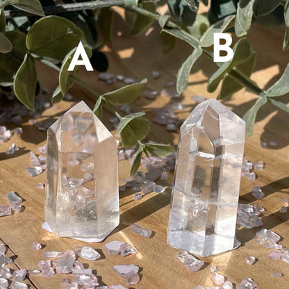 clear quartz point