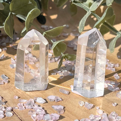clear quartz point