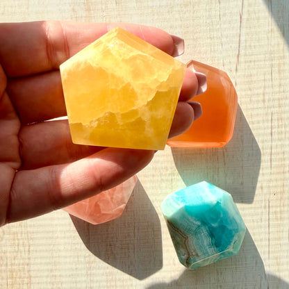 Calcite Freeform | Honey Calcite | Lemon Calcite | Rose Calcite | Caribbean Calcite