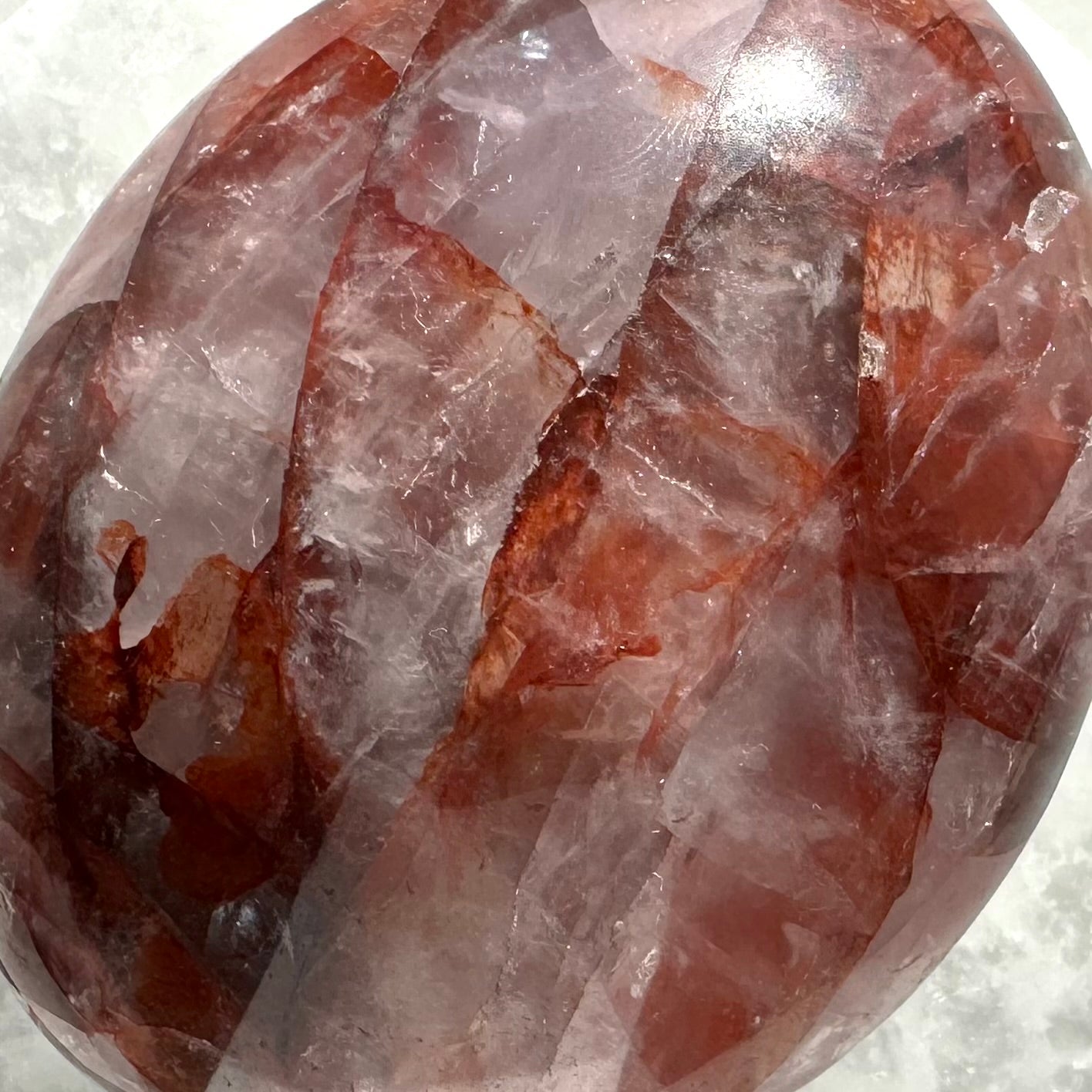 Fire Quartz Palm Stone A