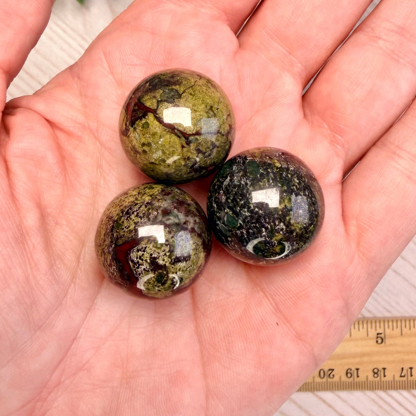 One (1) Dragon's Blood Jasper Mini Sphere
