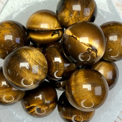 One (1) Golden Tiger Eye Mini Sphere