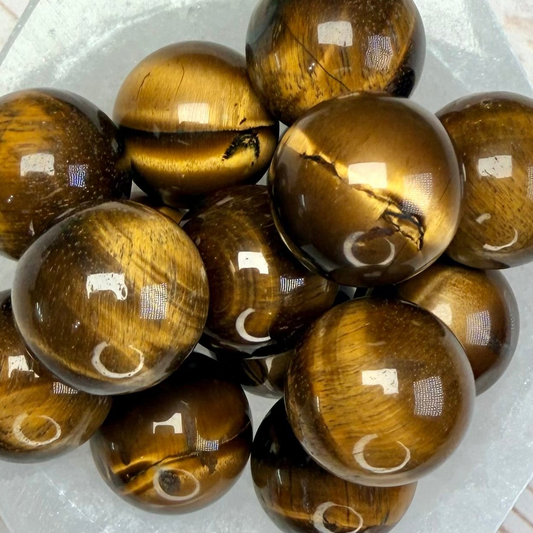 One (1) Golden Tiger Eye Mini Sphere