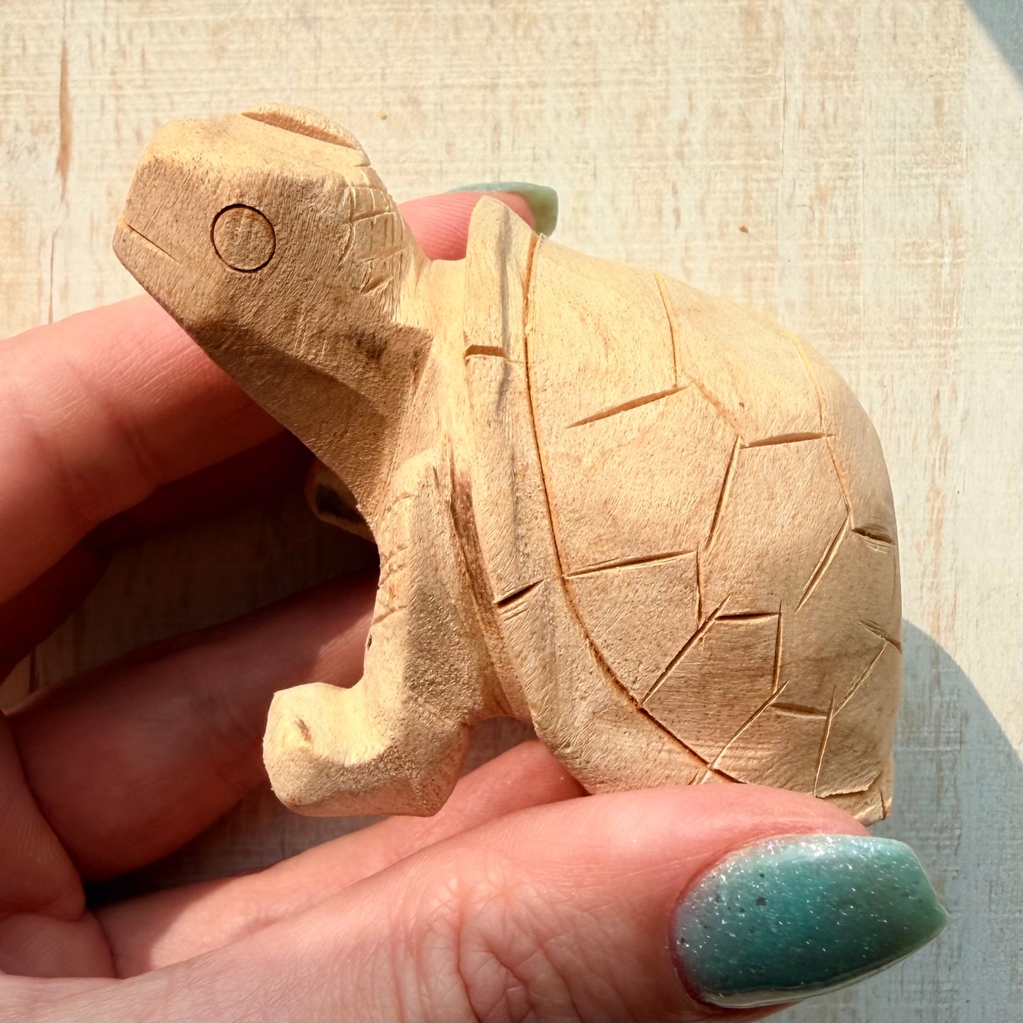 Palo Santo Turtle Carving | Hand-Carved from Peru