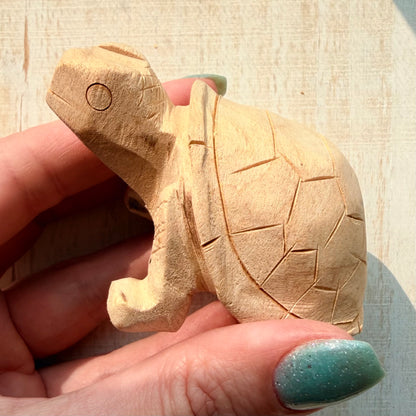 Palo Santo Turtle Carving | Hand-Carved from Peru