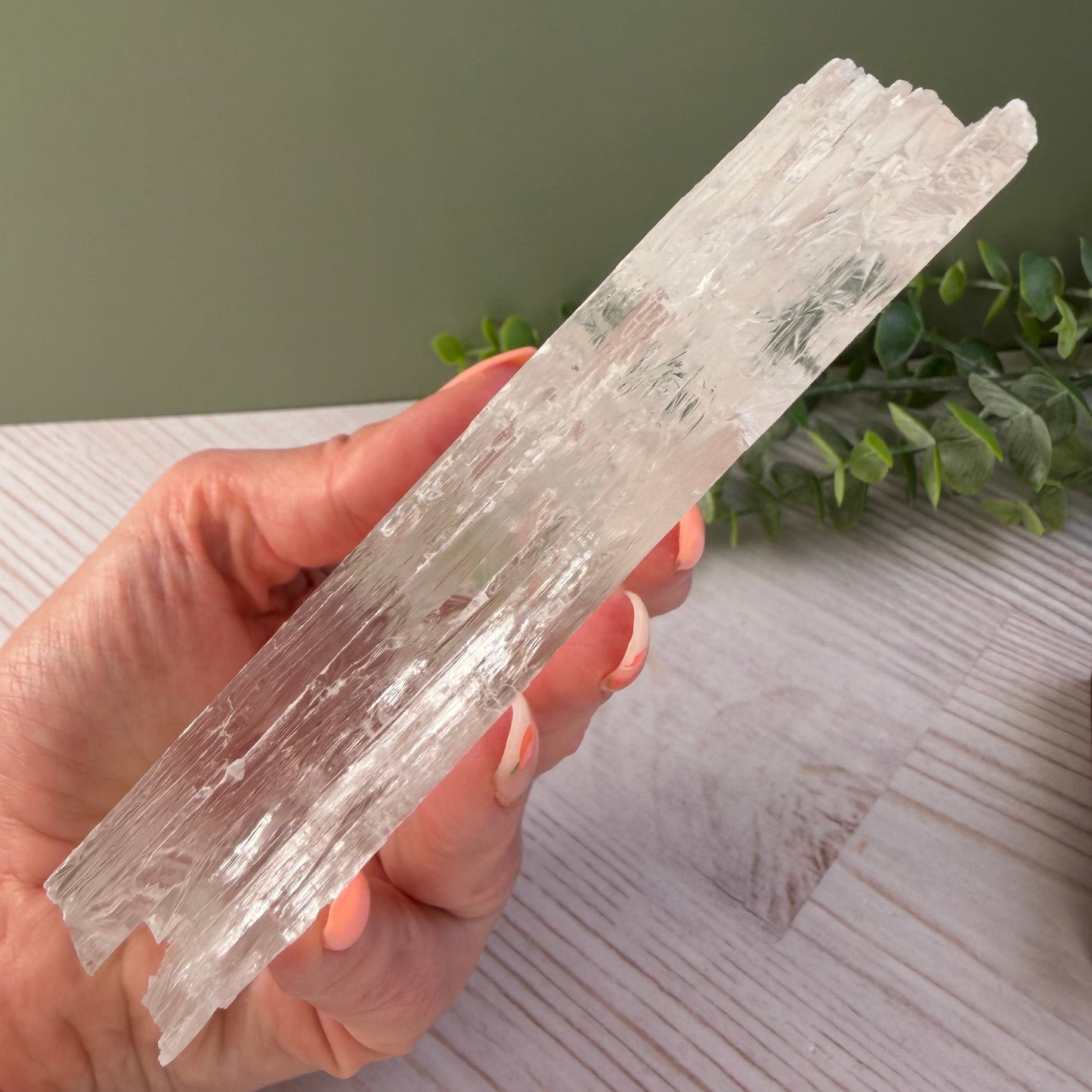 Stunning Crystal Clear Selenite Slab from Morocco