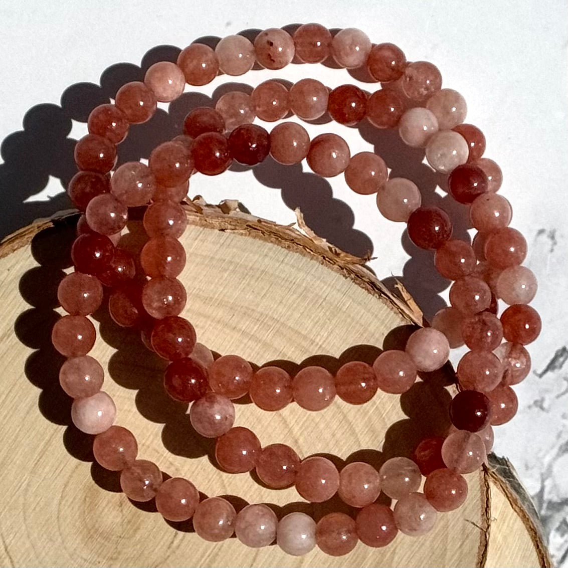 ONE Pink Aventurine Bracelet from Brazil (6mm)