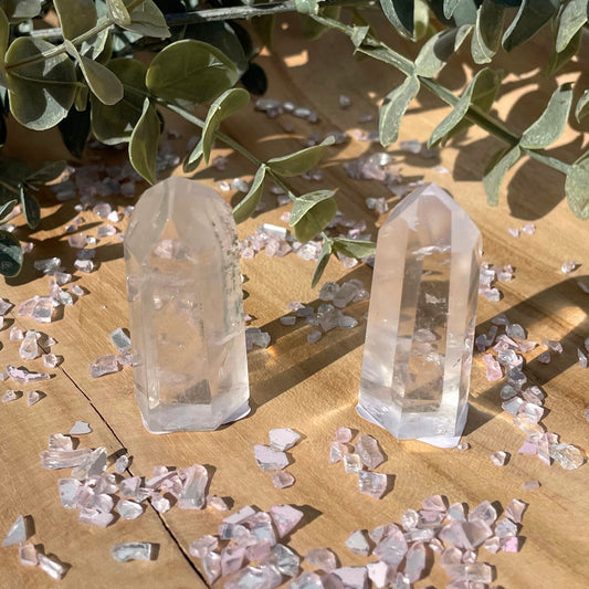 clear quartz points