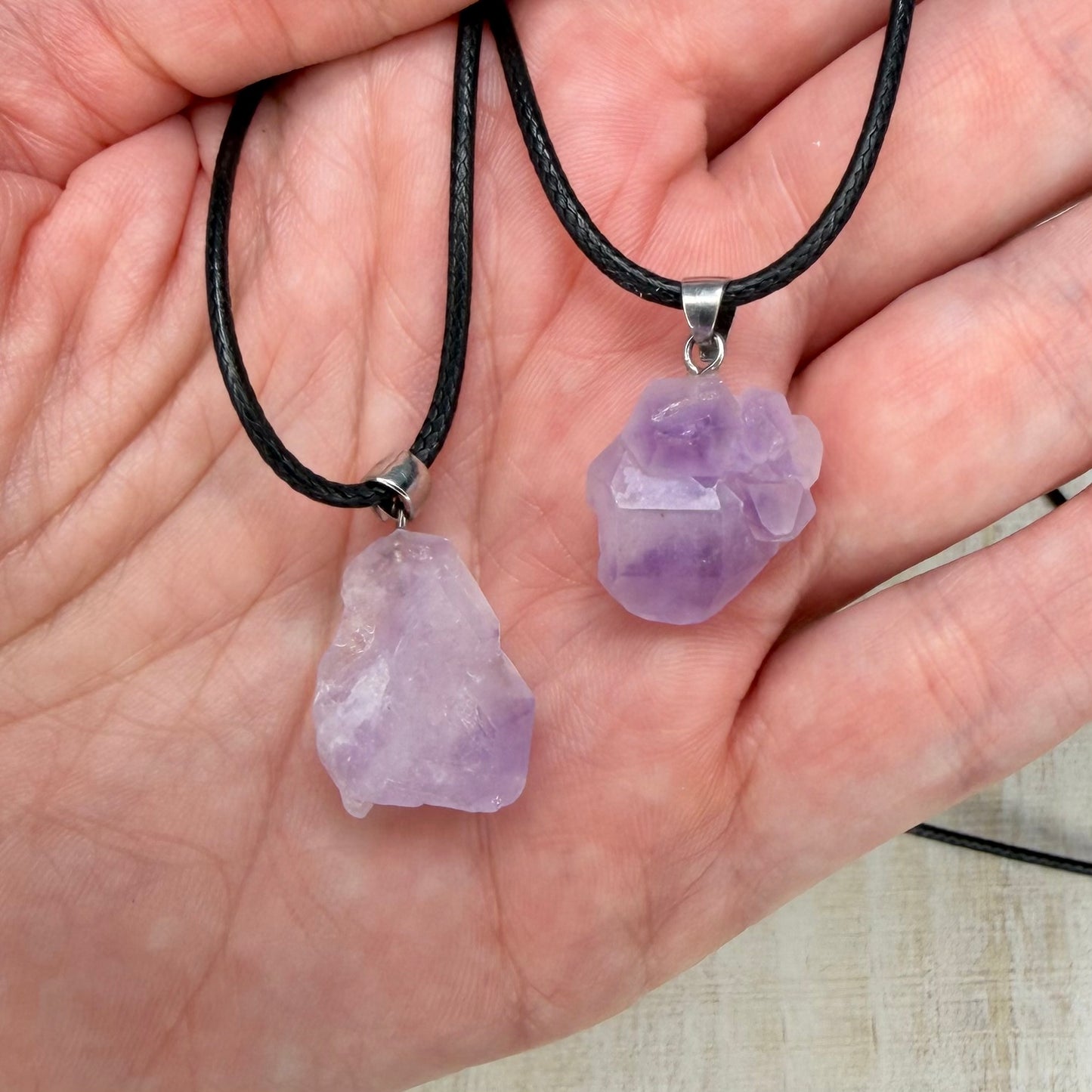 Pick-Your-Own Raw Amethyst Crystal Pendant
