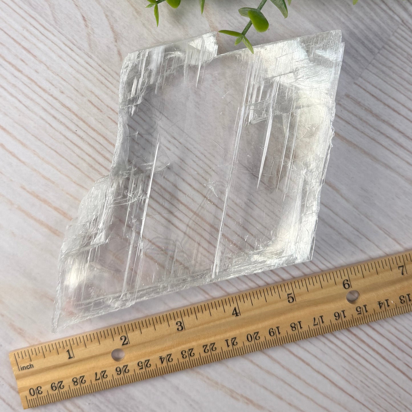 Stunning Crystal Clear Selenite Slab from Morocco