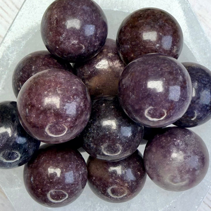 One (1) Lepidolite Mini Sphere