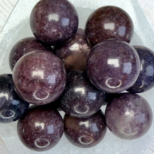 One (1) Lepidolite Mini Sphere