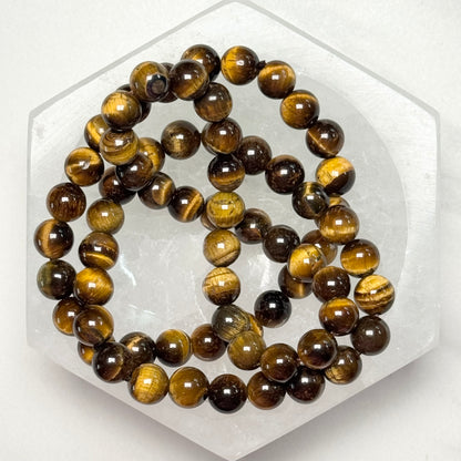 One (1) Golden Tiger’s Eye Bracelet (8mm Bead)