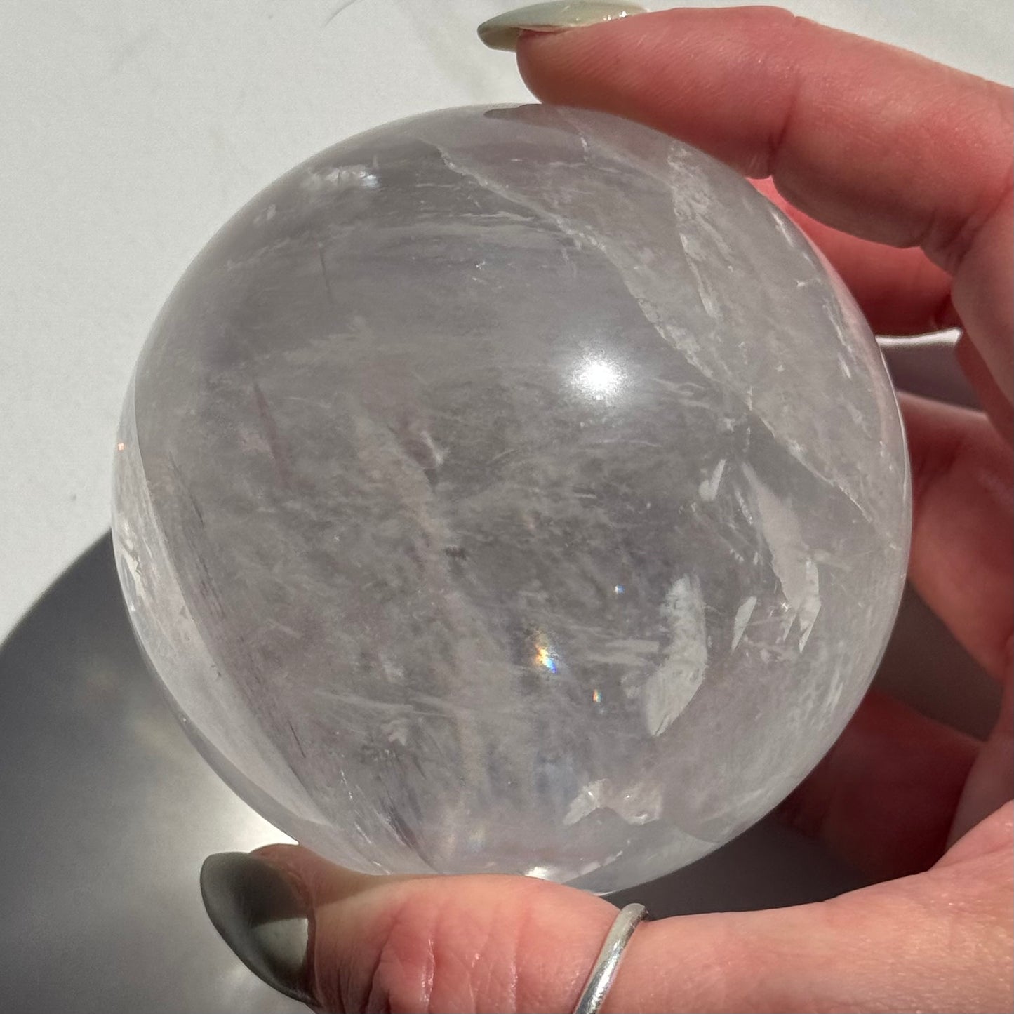 Gorgeous High Quality Optical Calcite "Iceland Spar" Sphere