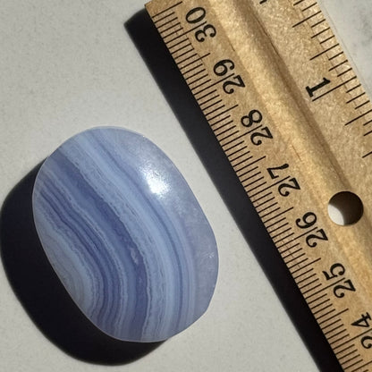 Gorgeous High Quality Blue Lace Agate Mini Palm | Option B