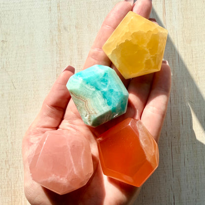 Calcite Freeform | Honey Calcite | Lemon Calcite | Rose Calcite | Caribbean Calcite