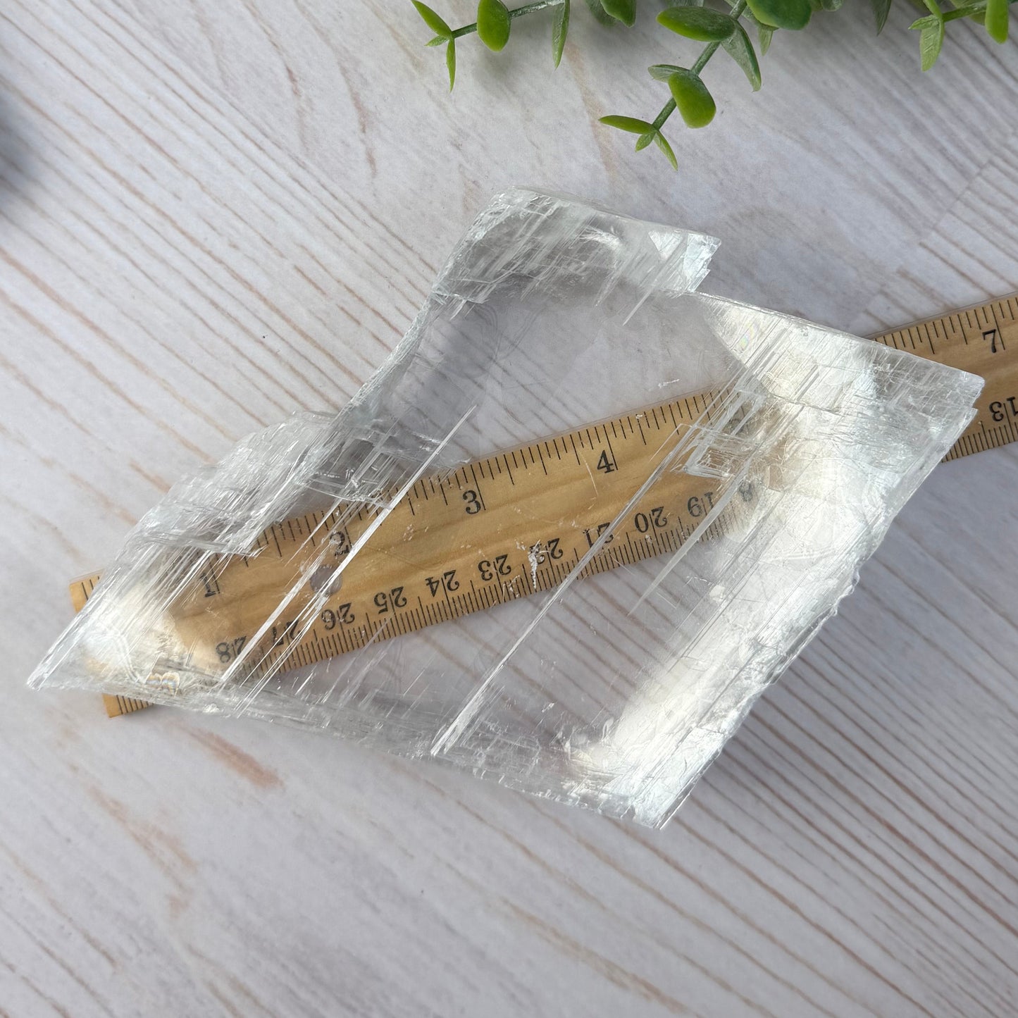 Stunning Crystal Clear Selenite Slab from Morocco
