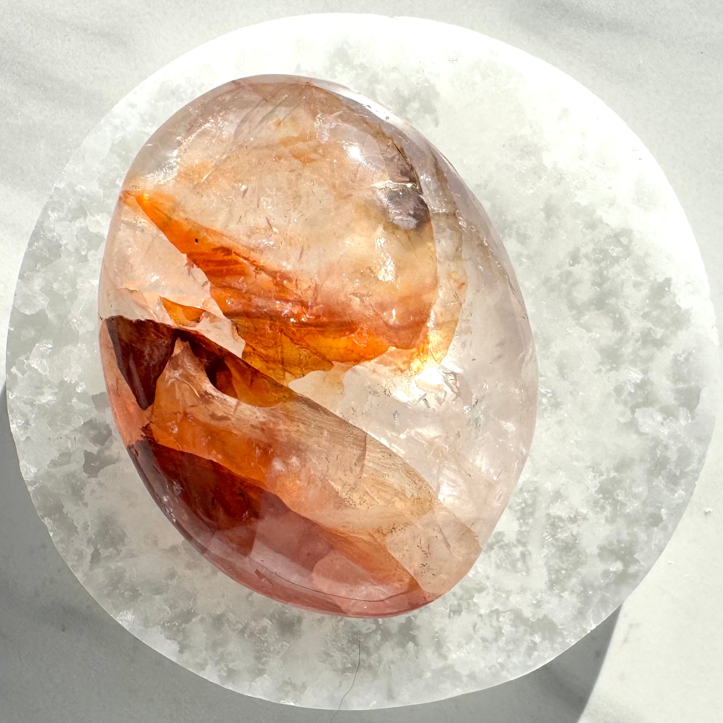 Fire Quartz Palm Stone B