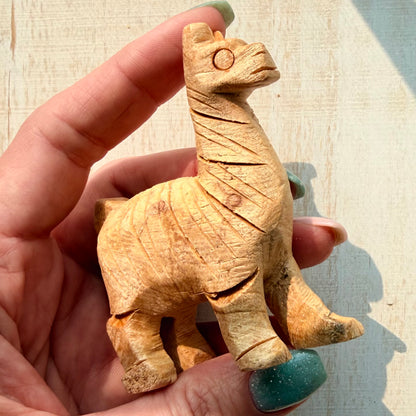 Palo Santo Alpaca Carving | Hand-Carved from Peru