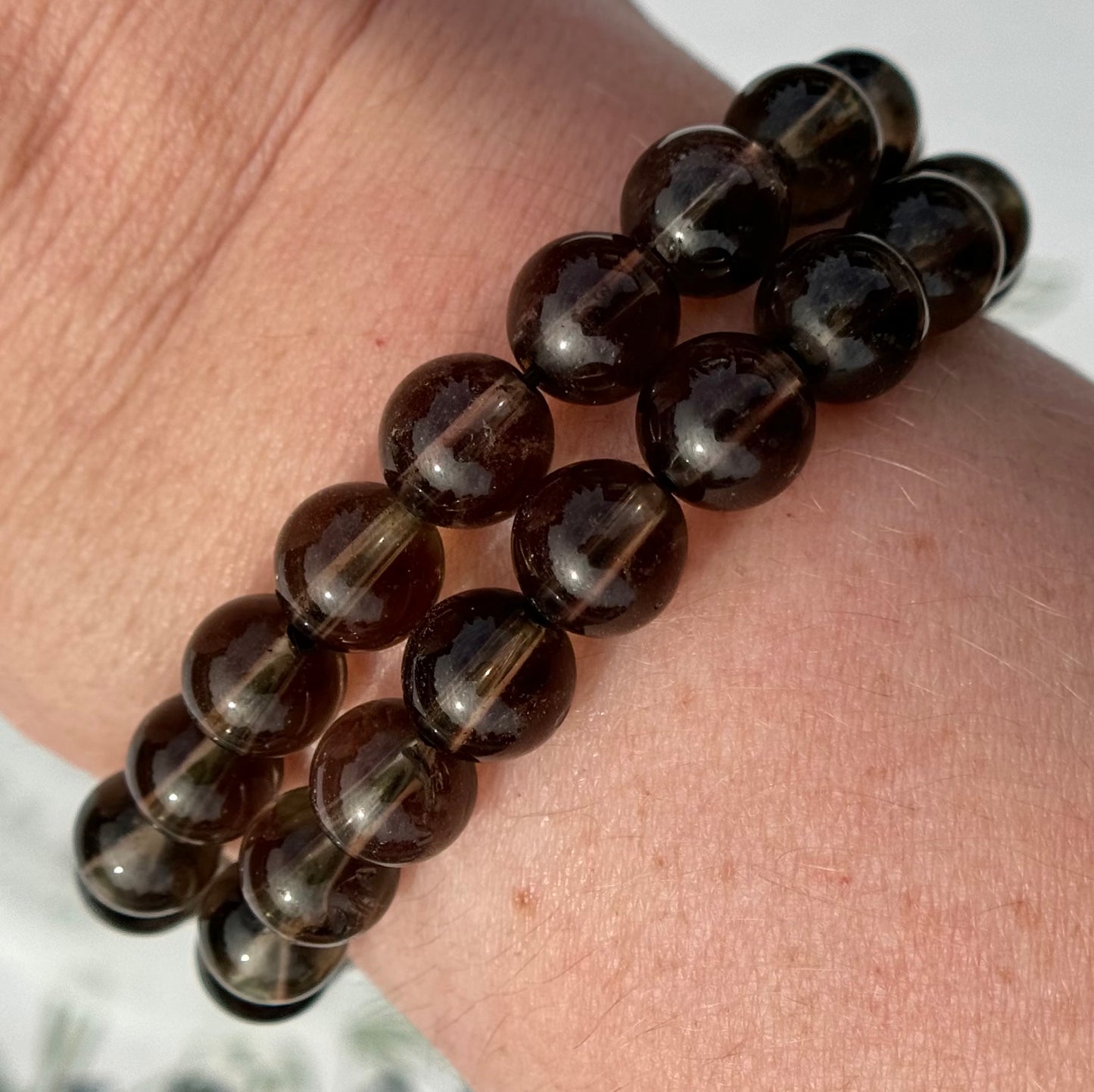 Smoky Quartz Bracelets (8.5mm Bead)