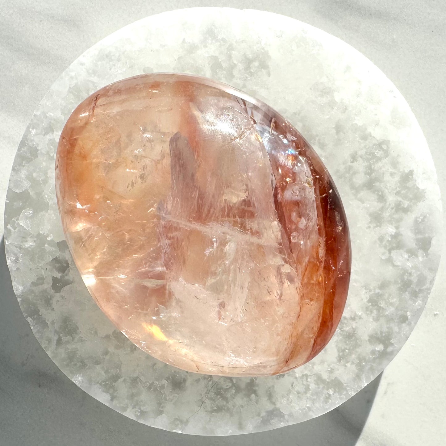 Fire Quartz Palm Stone B